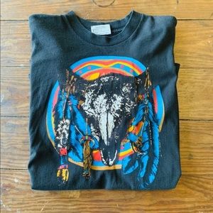 Lee Cow Skull Dream Catcher Tee